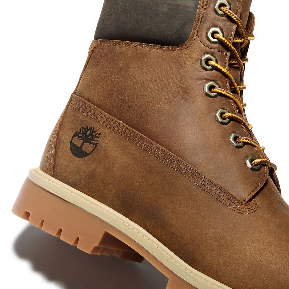 Timberland Mens 6-Inch Boots Heritage EK+ Waterproof - Brown - India IL5479123